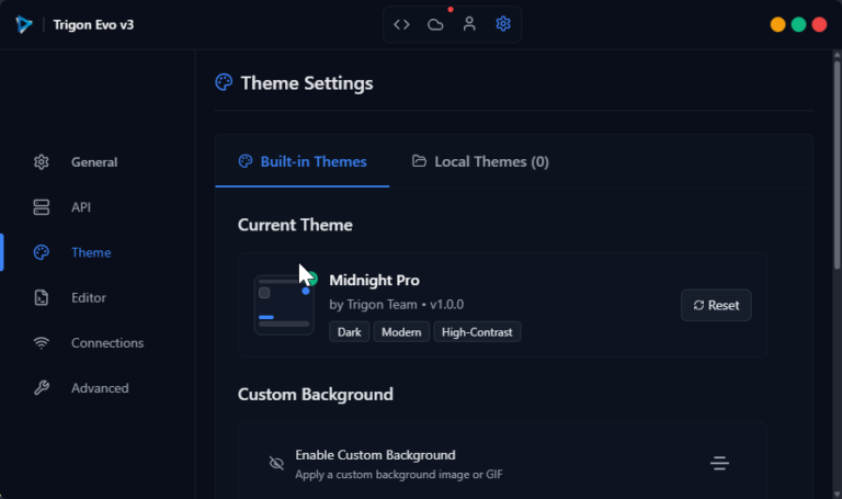 Theme Settings